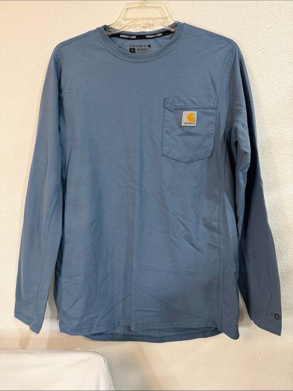 Carhartt Long-Sleeve Pocket Tee - Slate Blue